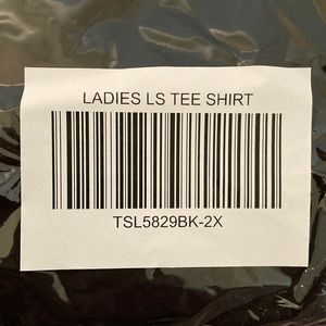 2XL Ladies Long Sleeve Tesla Tee Shirt